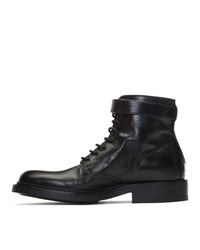 Saint Laurent Black Army Laced Boots