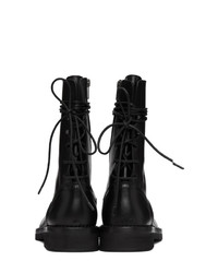 Ann Demeulemeester Black Back Lace Up Tucson Boots