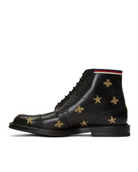 Gucci Black Beyond Lace Up Boots