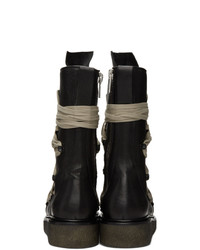 Rick Owens Black Bozo Army Boots