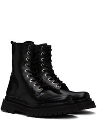 AMI Alexandre Mattiussi Black Calfskin Boots