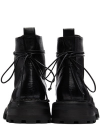 Marsèll Black Carrucola Lace Up Boots