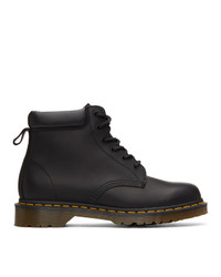 Dr. Martens Black Greasy 939 Ben Lace Up Boots