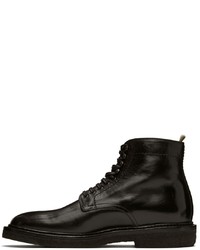 Officine Creative Black Hopkins Crepe 107 Boots