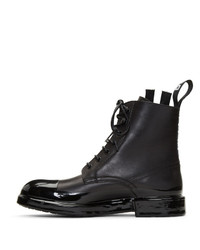 Dolce and Gabbana Black Immersion Finish Summer Boots