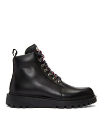 Moncler Black Isaac Lace Up Boots