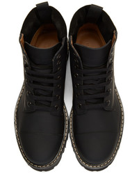 Marc Jacobs Black Lace Up Boots