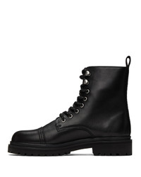 VERSACE JEANS COUTURE Black Lace Up Boots