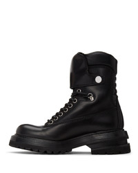 ADYAR Black Lace Up Boots
