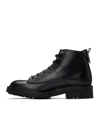 Hugo Black Leather Land Boots