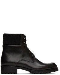 Christian Louboutin Black Leather Trapman Boots