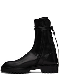 Ann Demeulemeester Black Louise Lace Up Boots