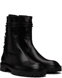 Ann Demeulemeester Black Louise Lace Up Boots