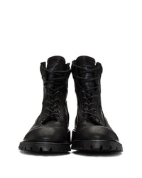 Julius Black Military Boots