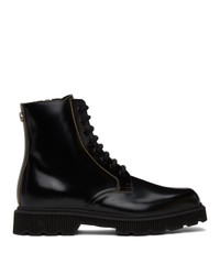 Gucci Black Mystras Lace Up Boots