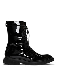 Rhude Black Patent Ma 1 Boots