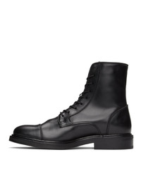 Officine Generale Black Robin Lace Up Boots