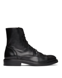 Officine Generale Black Robin Lace Up Boots