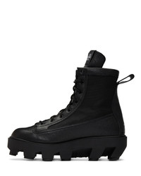 S.R. STUDIO. LA. CA. Black Therapist Lace Up Boots