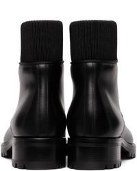 Christian Louboutin Black Trapman Lace Up Boots