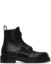 Valentino Garavani Black Vl7n City Combat Boots