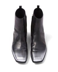 Prada Brushed Leather Ankle Boots