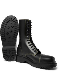Balenciaga Cap Toe Leather Boots