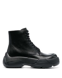 Lanvin Chunky Lace Up Boots
