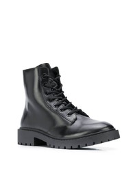Kenzo Chunky Zip Up Leather Boots