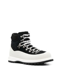 Diemme Contrasting Panel Lace Up Boots
