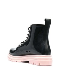 Viktor & Rolf Contrasting Sole Lace Up Boots