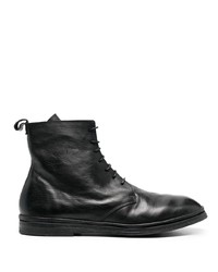 Moma Crinkled Lace Up Ankle Boots