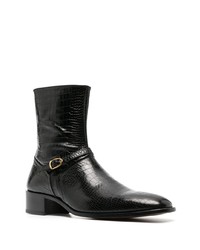 Tom Ford Crocodile Embossed 52mm Ankle Boots