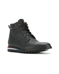 Thom Browne Cropped Blucher Boot In Pebble Leather