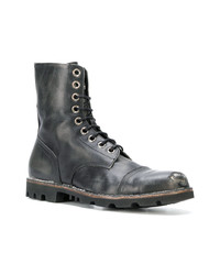 Diesel Distressed Lace Up Boots