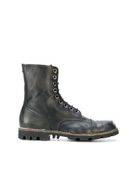 Diesel Distressed Lace Up Boots