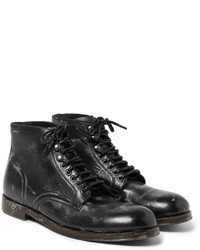 Dolce & Gabbana Distressed Leather Boots