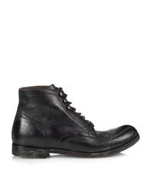 Dolce & Gabbana Distressed Leather Boots