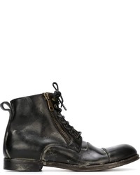 Dolce & Gabbana Distressed Lace Up Boots