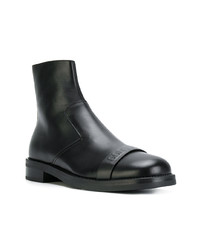 Neil Barrett Embossed Front Ankle Boots