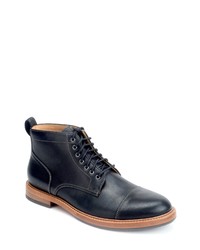 Warfield & Grand Grimes Cap Toe Lace Up Boot In Black At Nordstrom