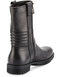 Aquatalia Hale Weatherproof Leather Boot Black