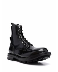 Alexander McQueen High Shine Ankle Boots