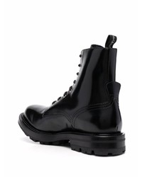 Alexander McQueen High Shine Ankle Boots