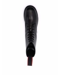 Alexander McQueen Hybrid Logo Tape Ankle Boots