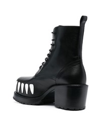 Walter Van Beirendonck Hyper Bear Leather Ankle Boots