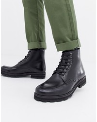 Farah Jeans Chunky Military Lace Up Boot