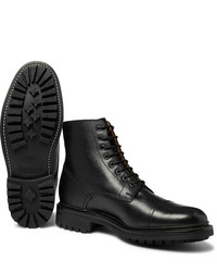 Grenson Joseph Cap Toe Pebble Grain Leather Boots
