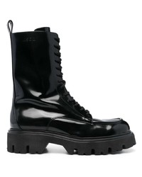MSGM Lace Up Ankle High Boots