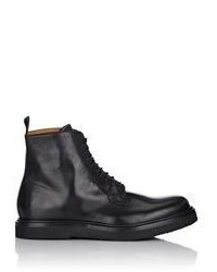 Barneys New York Lace Up Boots Black